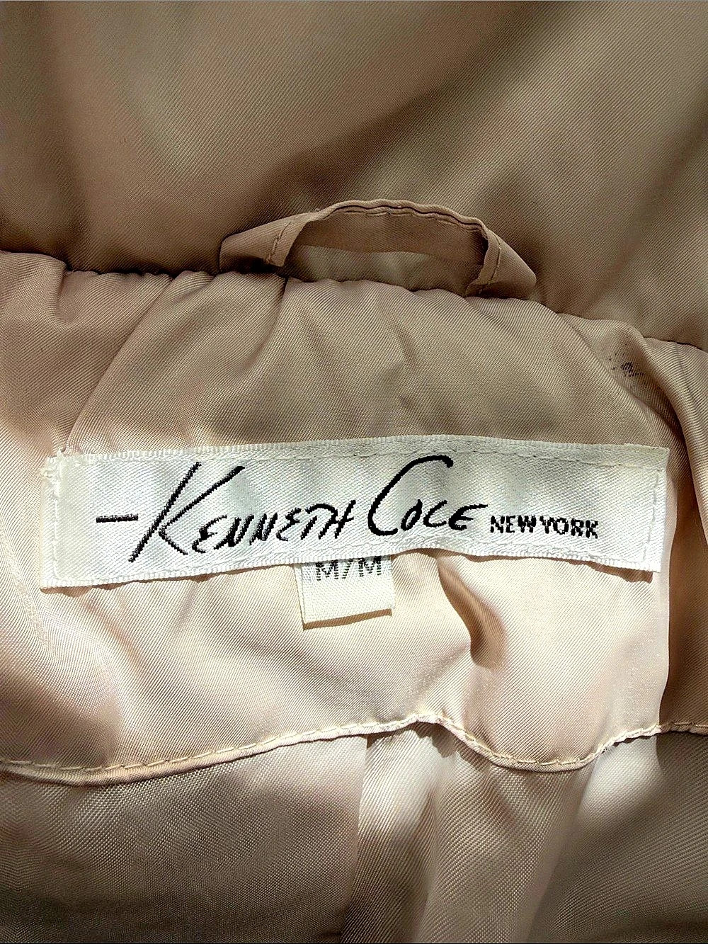 Kenneth Cole New York Puffer Coat Gray Medium - Picture 3 of 4